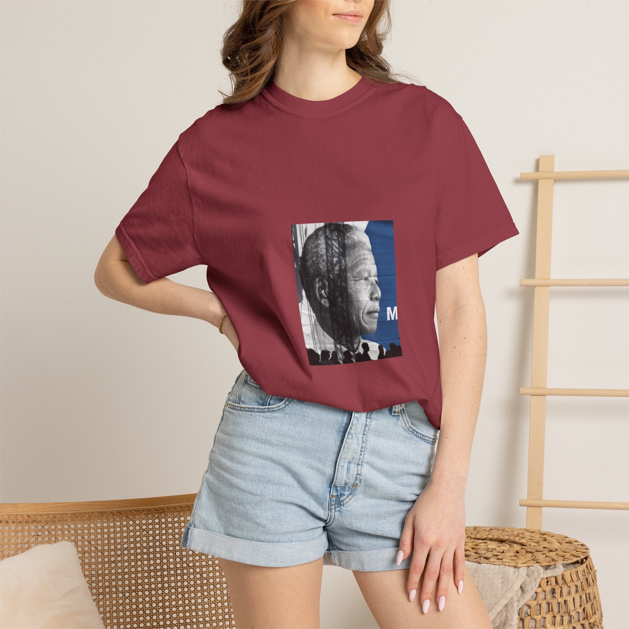 Nelson Mandela Portrait T-Shirt — Inspirational Civil Rights Graphic Tee
