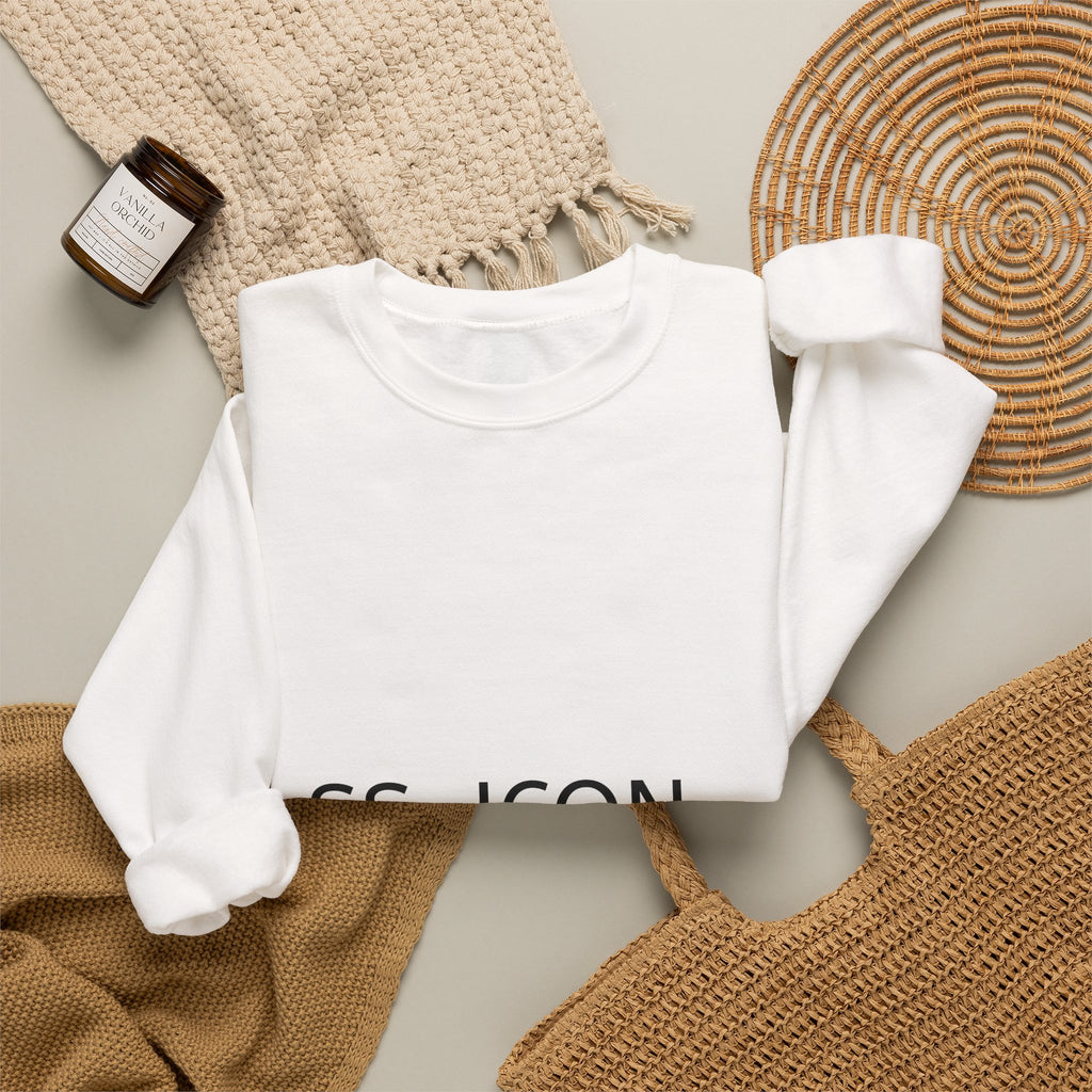 SS-ICON Minimalist Crewneck Sweatshirt — Graphic Logo Pullover