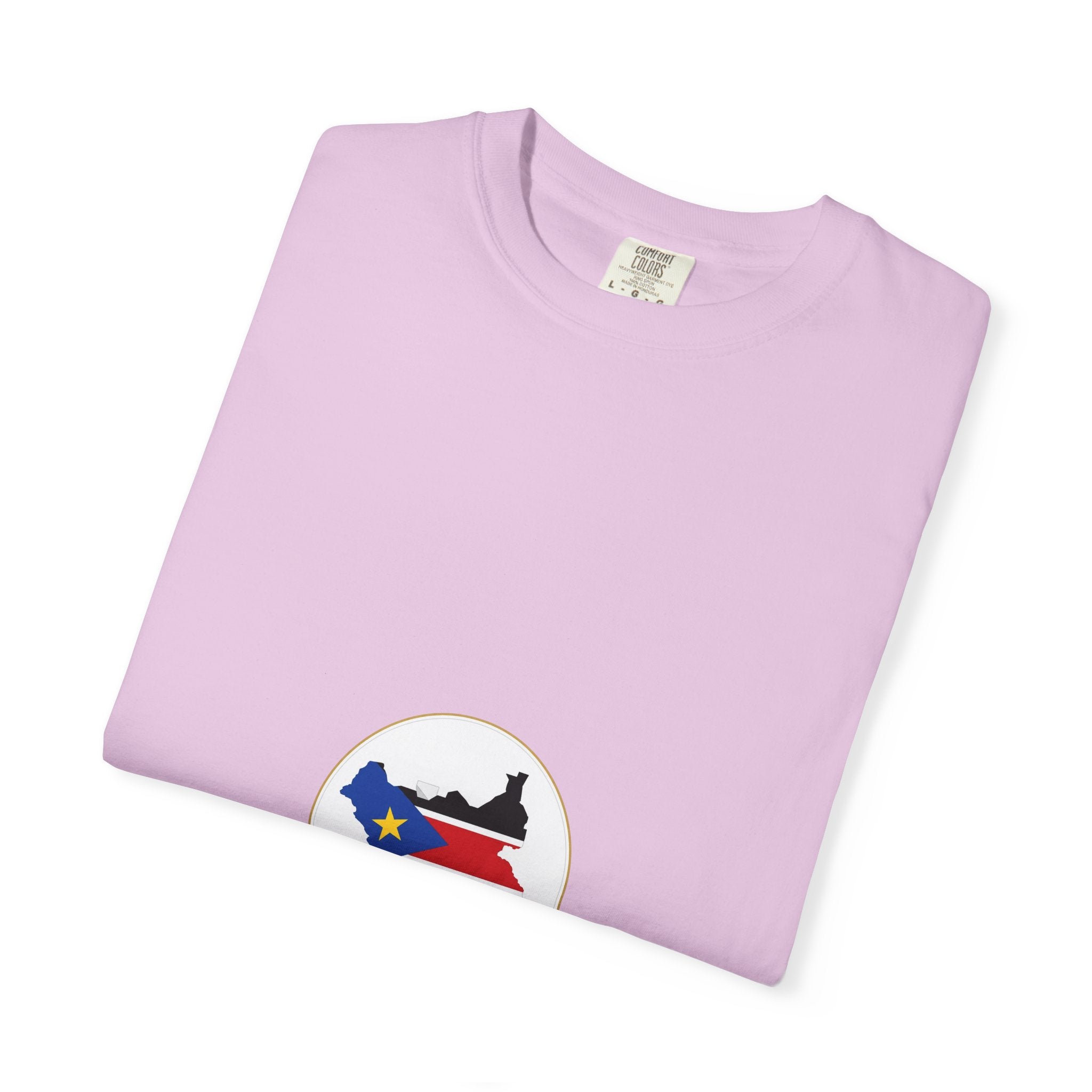 South Sudan Map Flag T-Shirt — Pride Tee with 'South Sudan' Banner