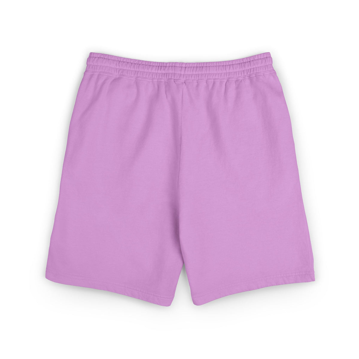 Lightweight Garment-Dyed Fleece Sweat Shorts — Neutral Cream with Subtle Chest 'S' Logo