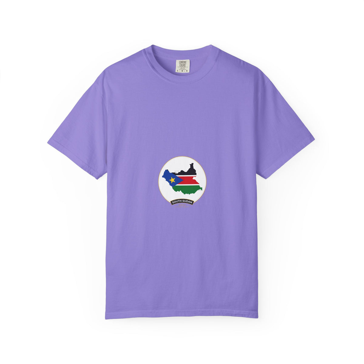 South Sudan Map Flag T-Shirt — Pride Tee with 'South Sudan' Banner