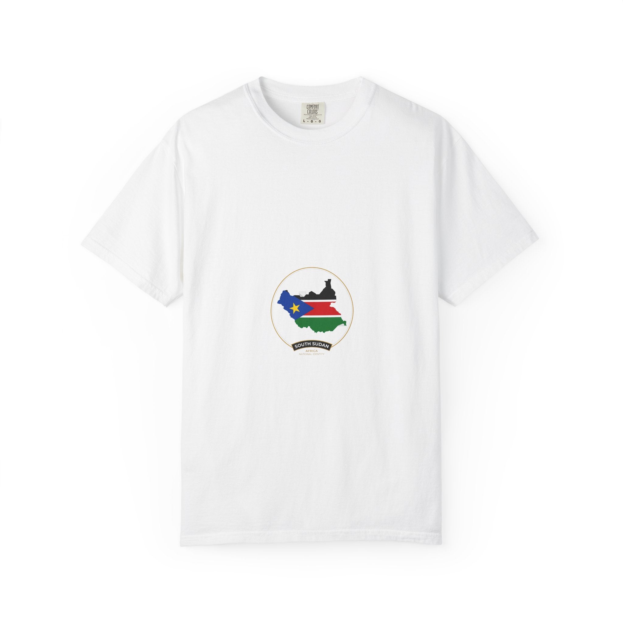 South Sudan Map Flag T-Shirt — Pride Tee with 'South Sudan' Banner