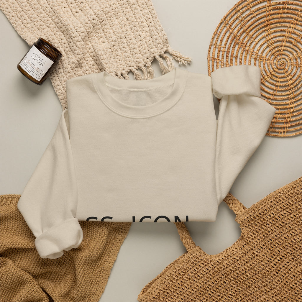 SS-ICON Minimalist Crewneck Sweatshirt — Graphic Logo Pullover