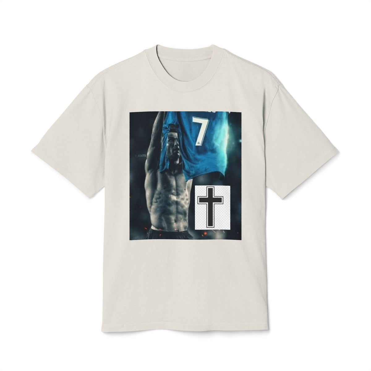 Christian Basketball Player Tee — Cross & Number 7 Graphic Shirt