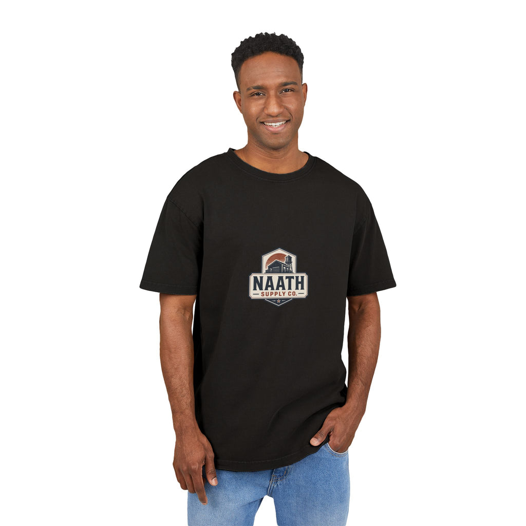 Naath Supply Co. Acid-Wash Oversized Tee — Retro Outdoor Logo