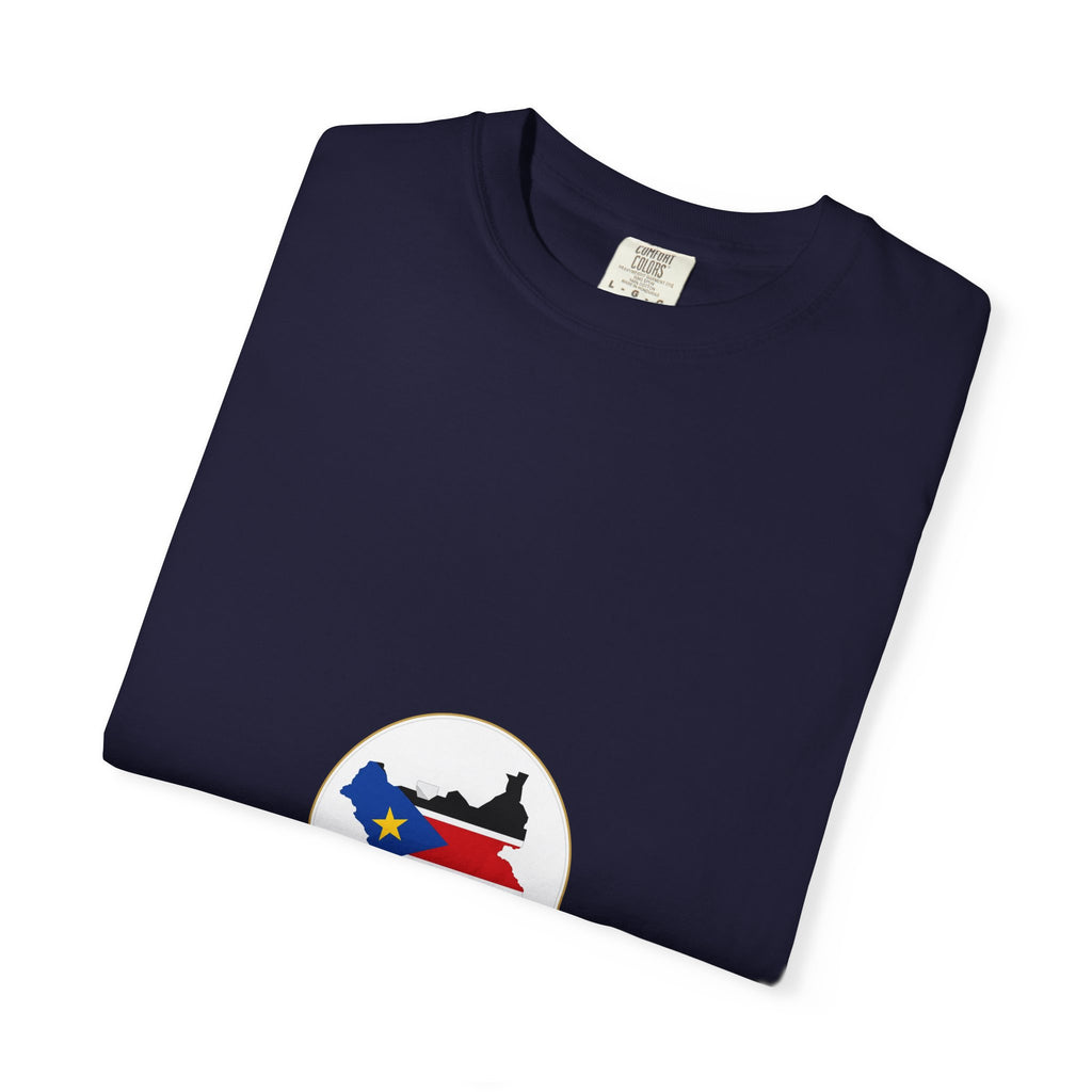 South Sudan Map Flag T-Shirt — Pride Tee with 'South Sudan' Banner