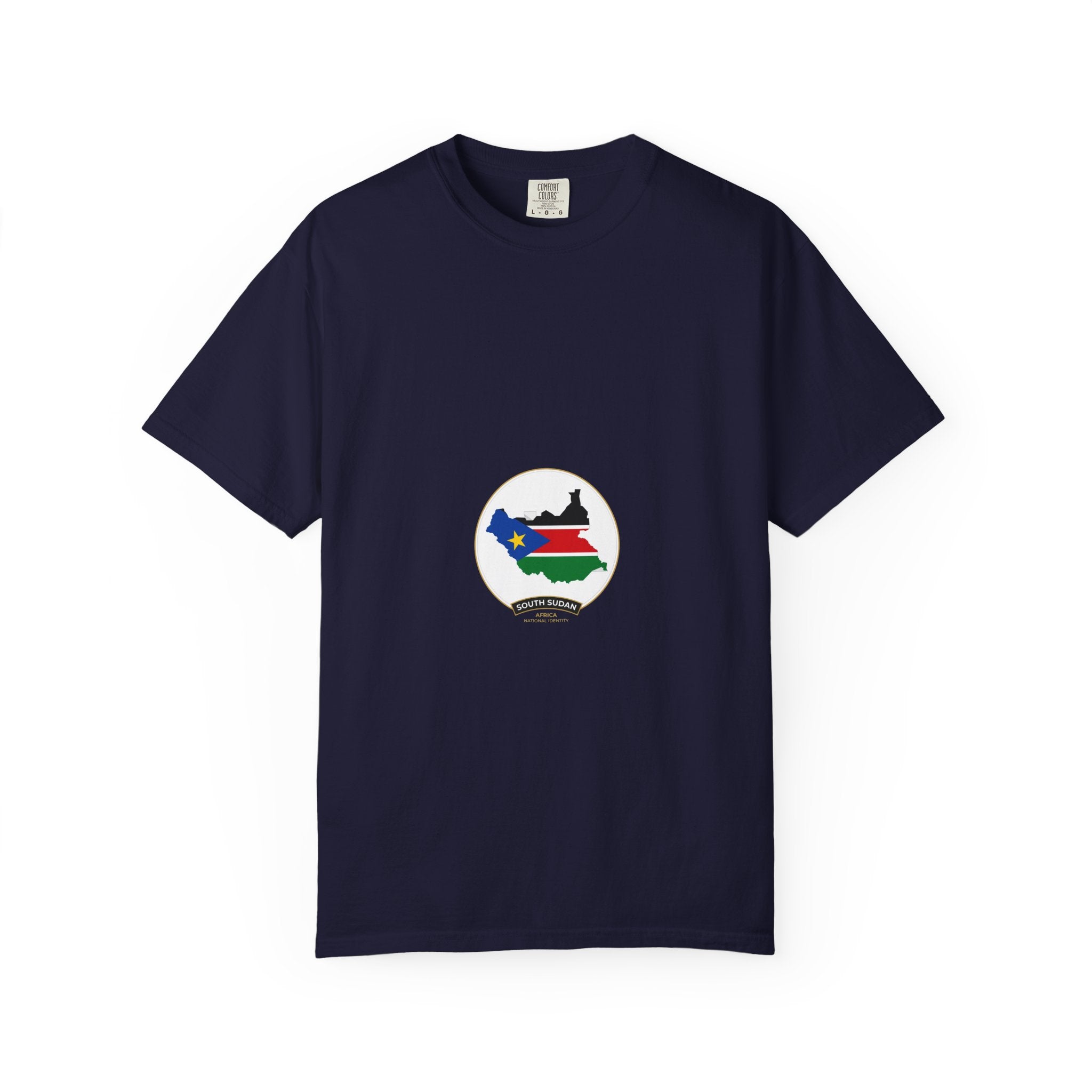 South Sudan Map Flag T-Shirt — Pride Tee with 'South Sudan' Banner