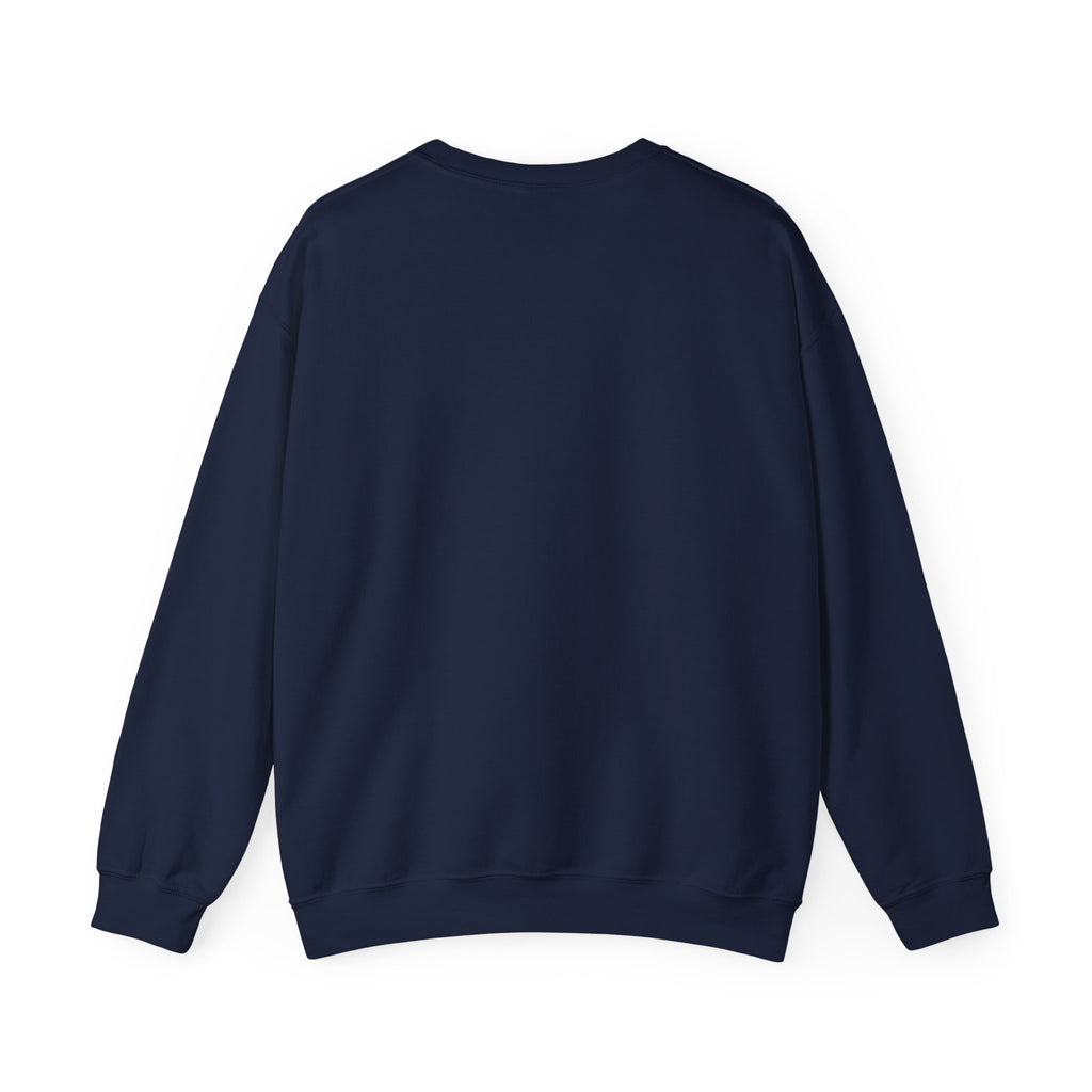 Christian Cross Graphic Sweatshirt — Inspirational Faith Crewneck with Prayer Card Design