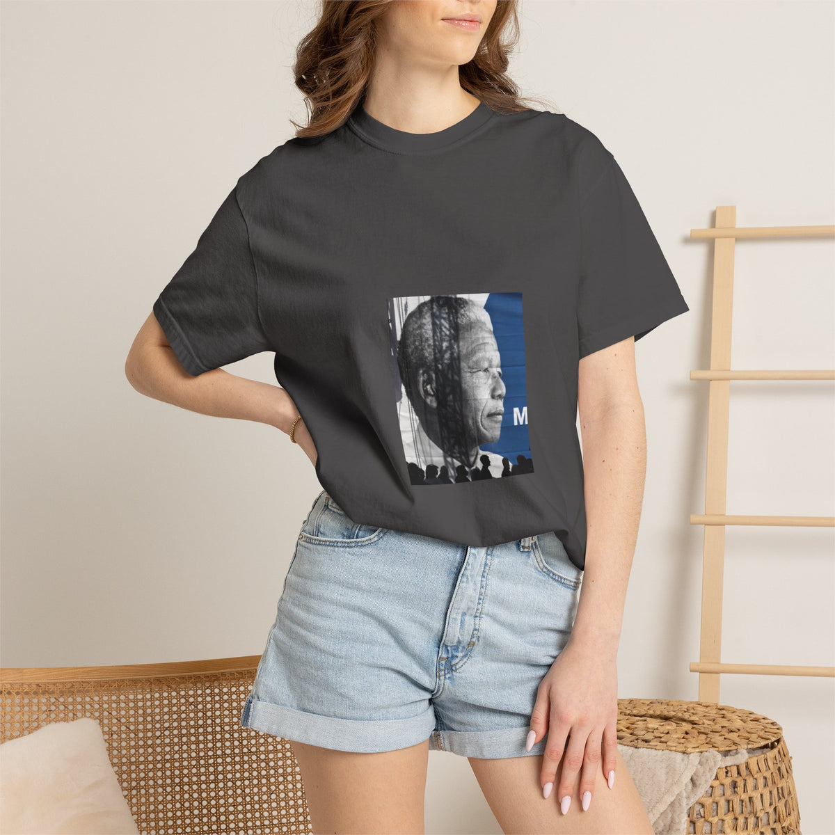 Nelson Mandela Portrait T-Shirt — Inspirational Civil Rights Graphic Tee