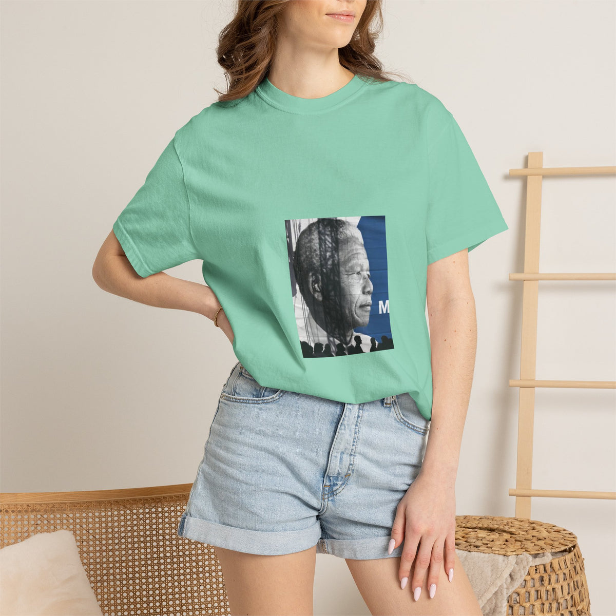 Nelson Mandela Portrait T-Shirt — Inspirational Civil Rights Graphic Tee