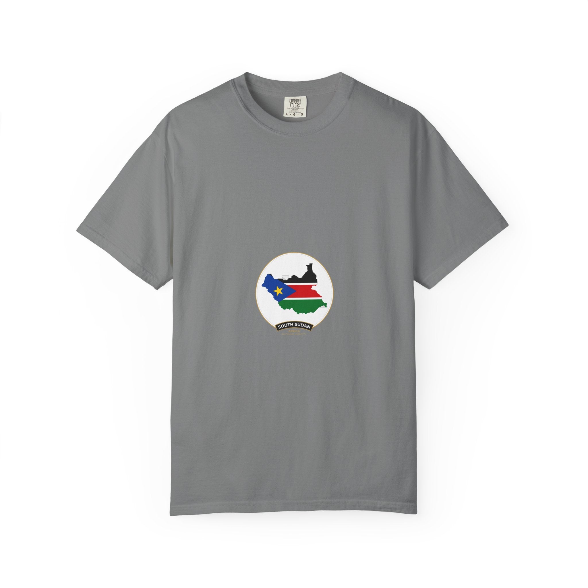 South Sudan Map Flag T-Shirt — Pride Tee with 'South Sudan' Banner