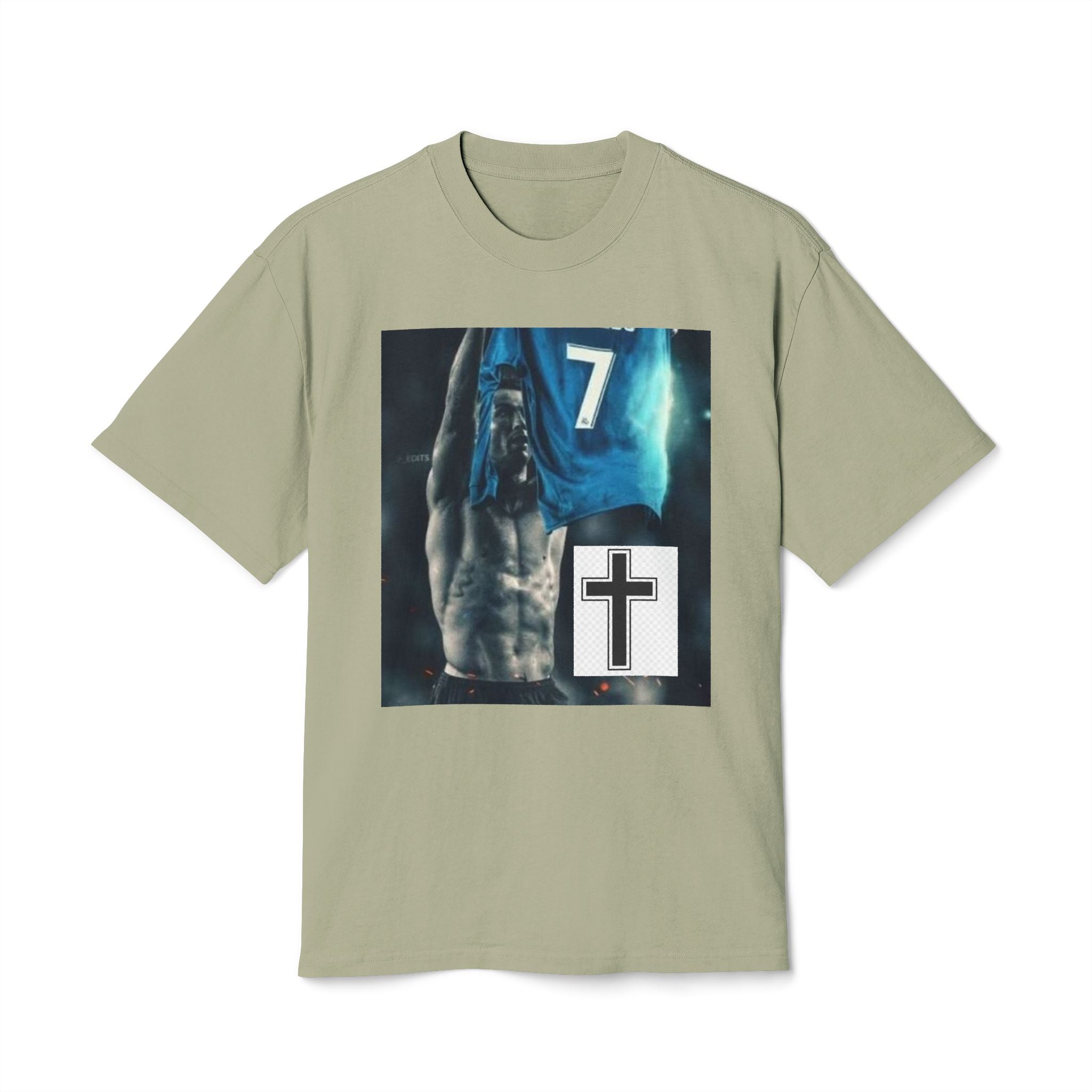 Christian Basketball Player Tee — Cross & Number 7 Graphic Shirt