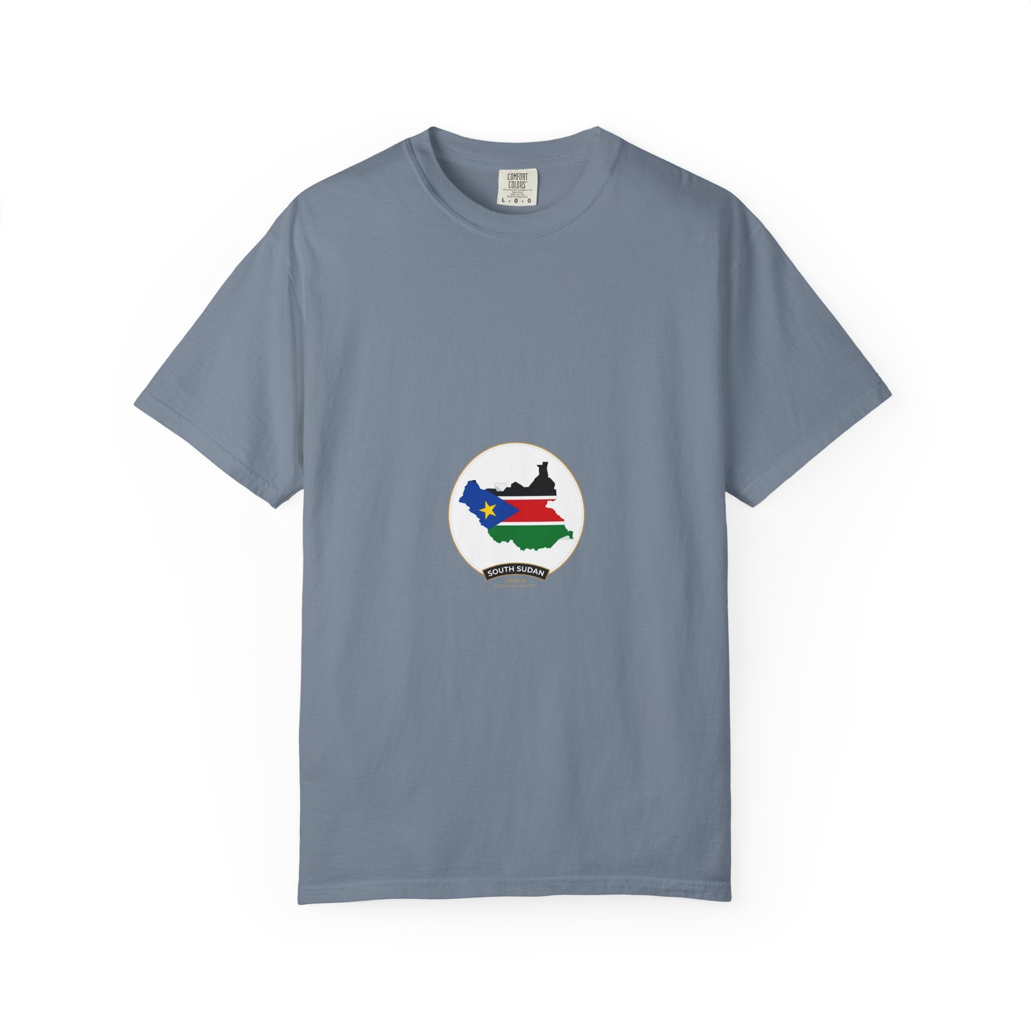 South Sudan Map Flag T-Shirt — Pride Tee with 'South Sudan' Banner