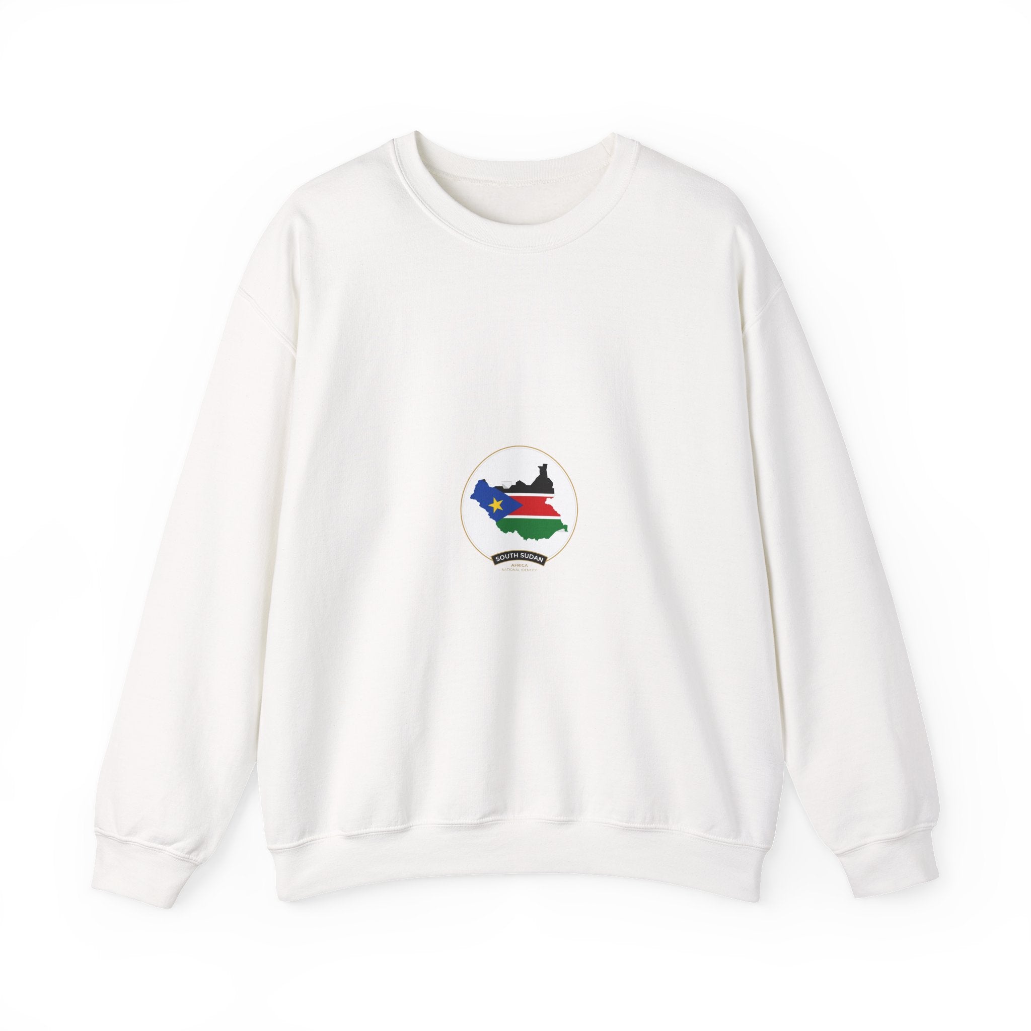 South Sudan Map Flag Crewneck Sweatshirt — South Sudan Pride Graphic Crewneck