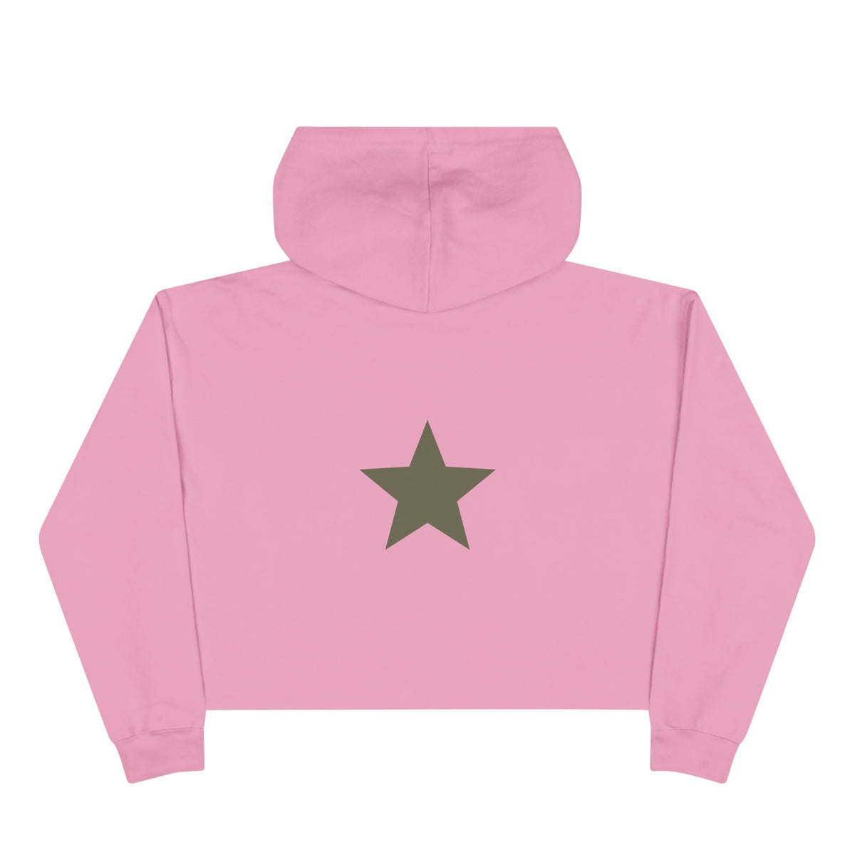 SS ICON Cropped Hoodie — Minimal Shield Logo & Back Star Graphic