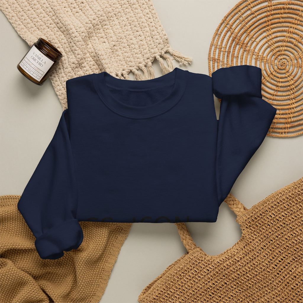 SS-ICON Minimalist Crewneck Sweatshirt — Graphic Logo Pullover