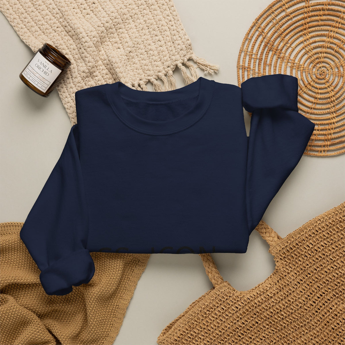 SS-ICON Minimalist Crewneck Sweatshirt — Graphic Logo Pullover