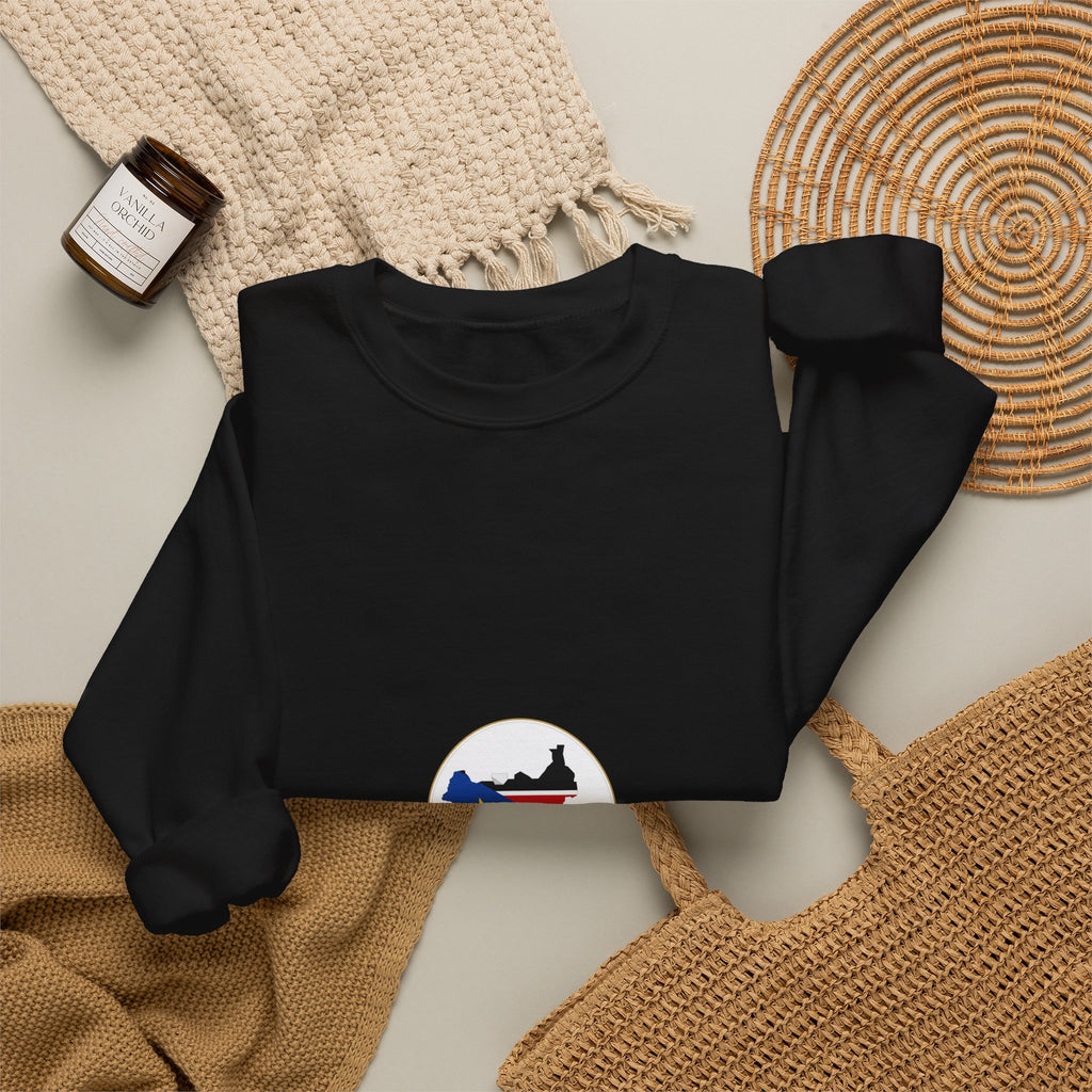 South Sudan Map Flag Crewneck Sweatshirt — South Sudan Pride Graphic Crewneck