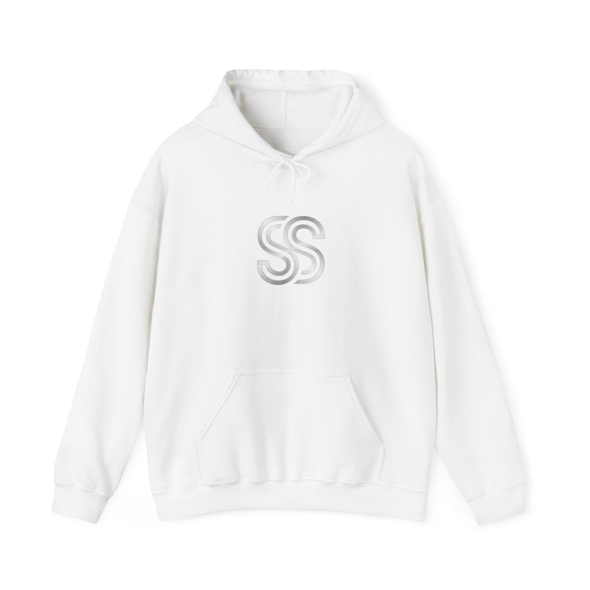 Minimal Double S Monogram Hoodie — Subtle Monogram Logo Sweatshirt