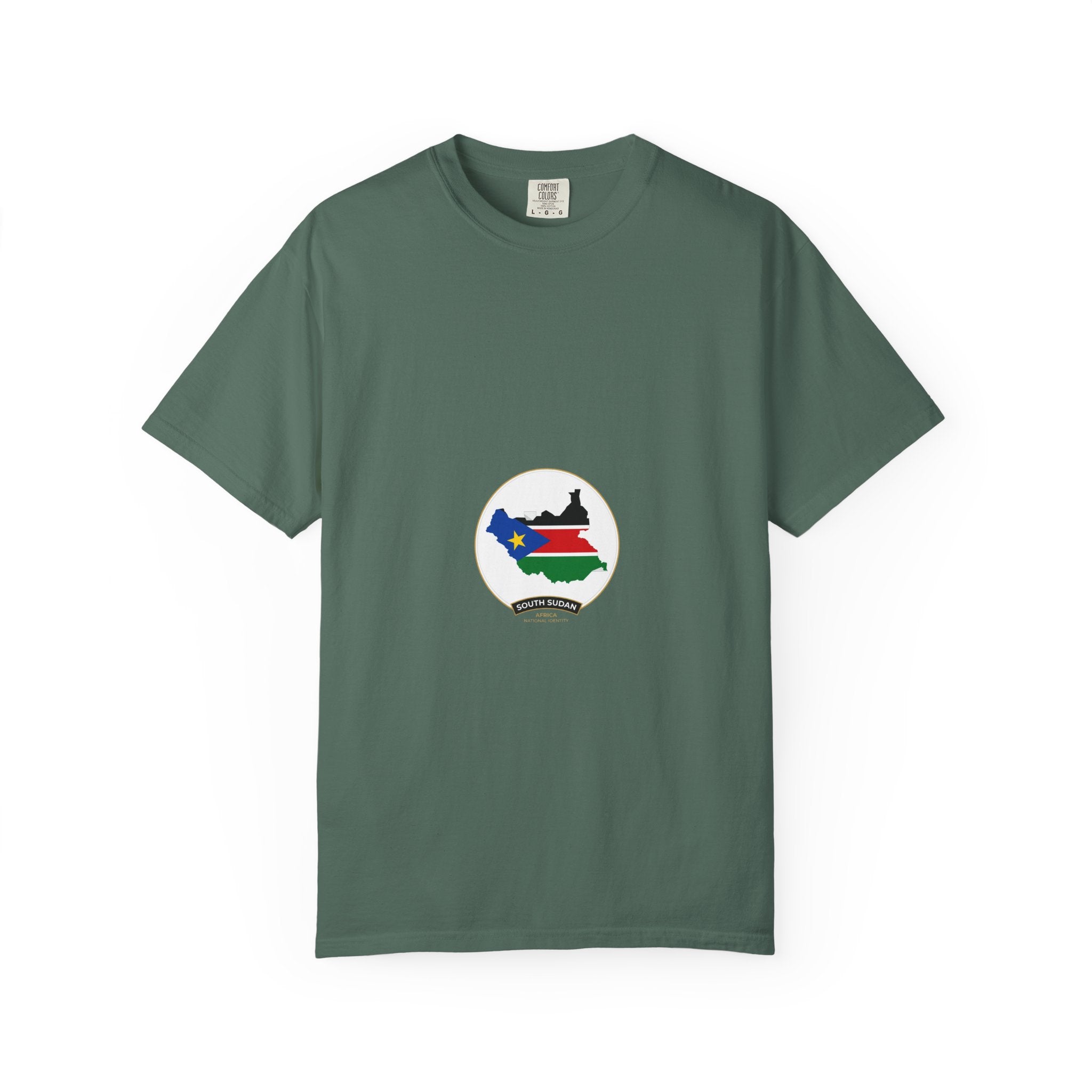 South Sudan Map Flag T-Shirt — Pride Tee with 'South Sudan' Banner