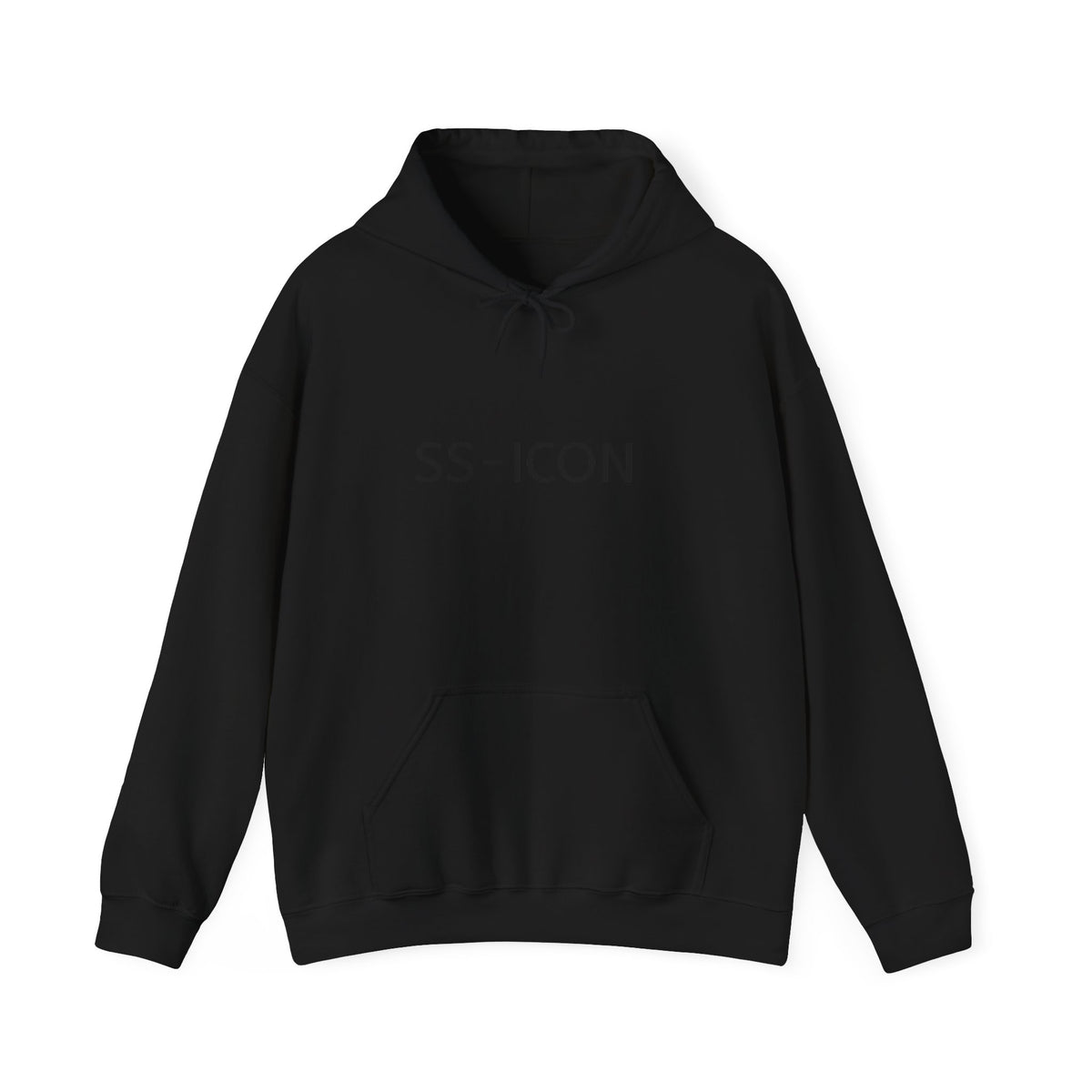 SS-ICON Hoodie — Minimalist White Logo Sweatshirt