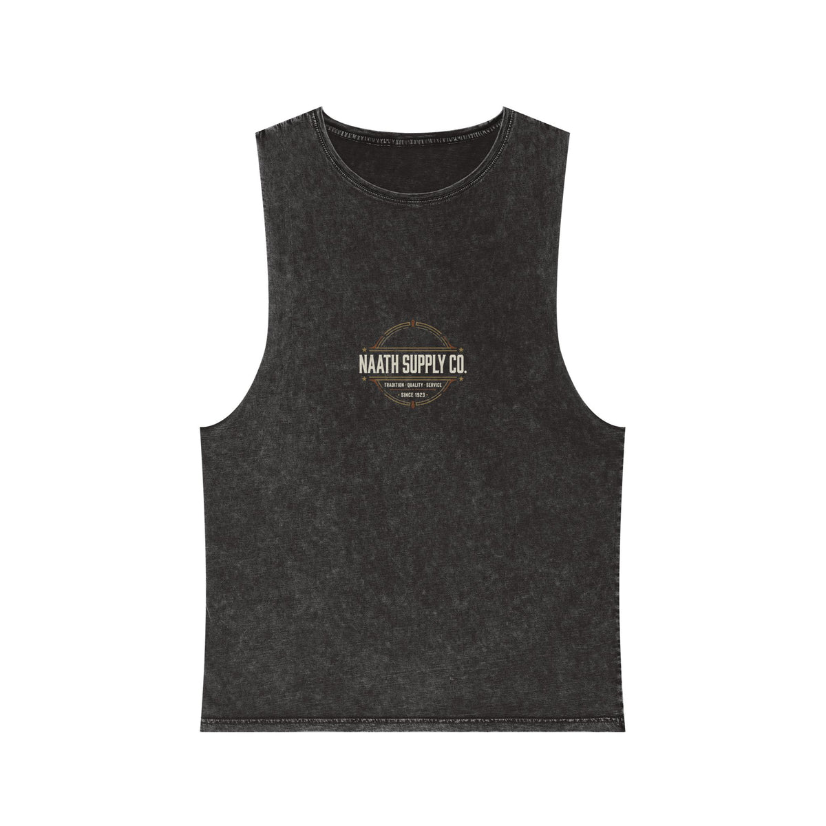 Naath Supply Co. Vintage Stonewash Tank — Retro Logo Muscle Tee