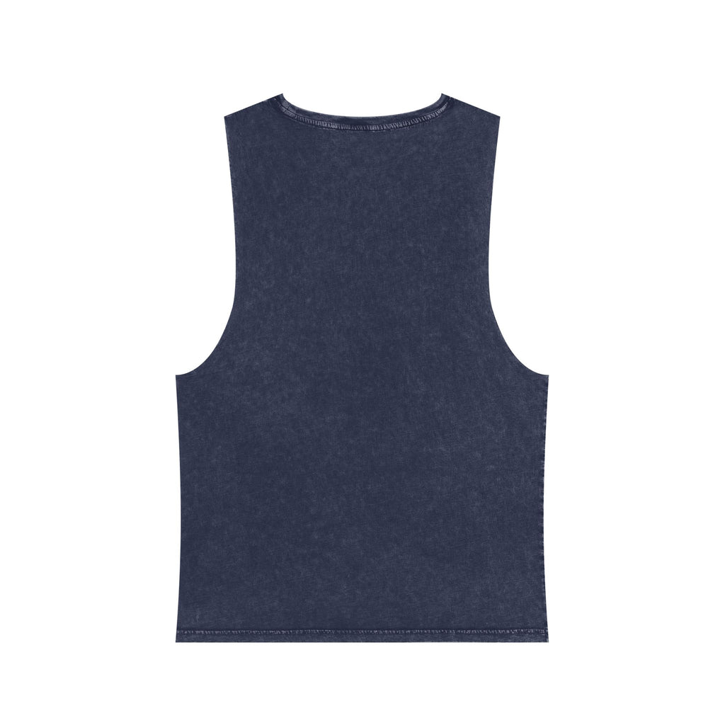 Cross Quartet Stonewash Tank Top — Minimal Christian Cross Graphic