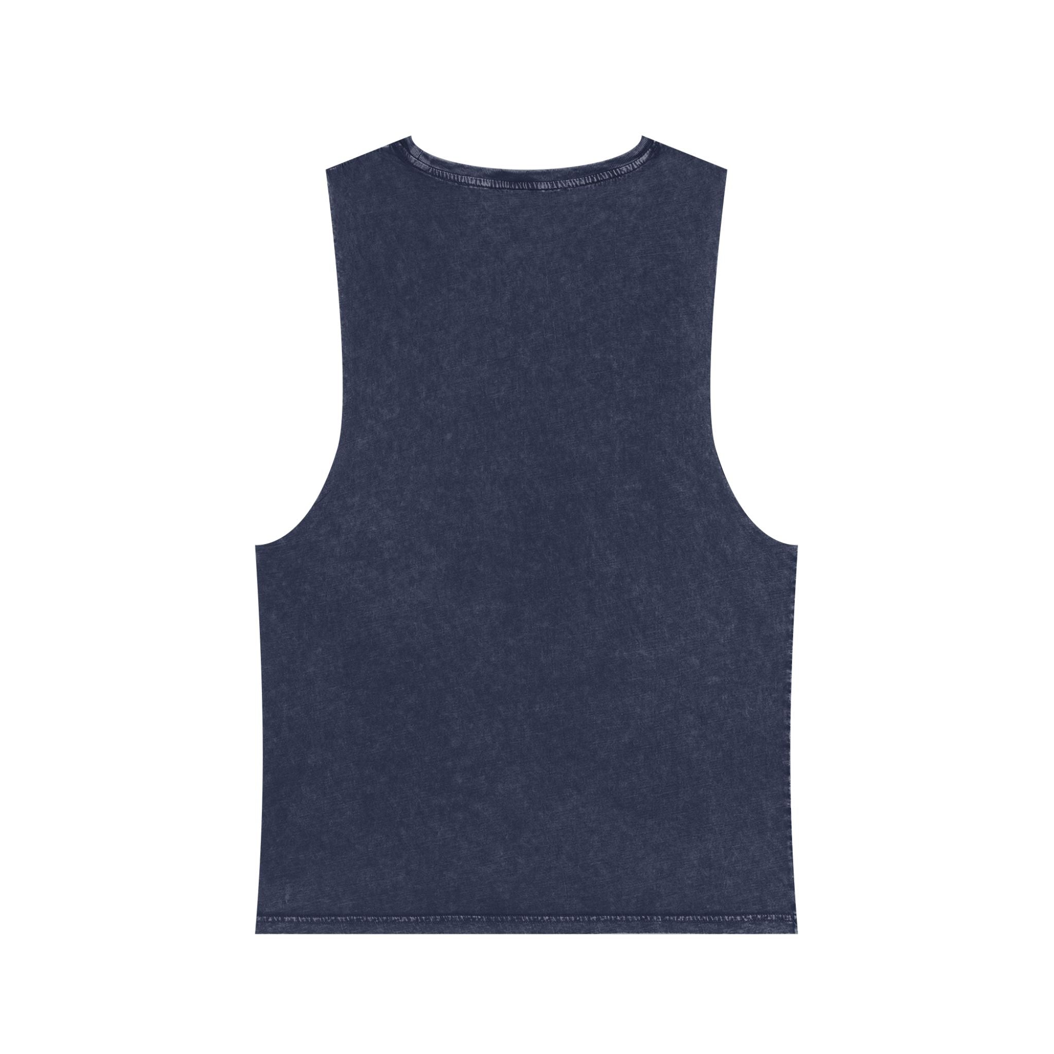 Cross Quartet Stonewash Tank Top — Minimal Christian Cross Graphic