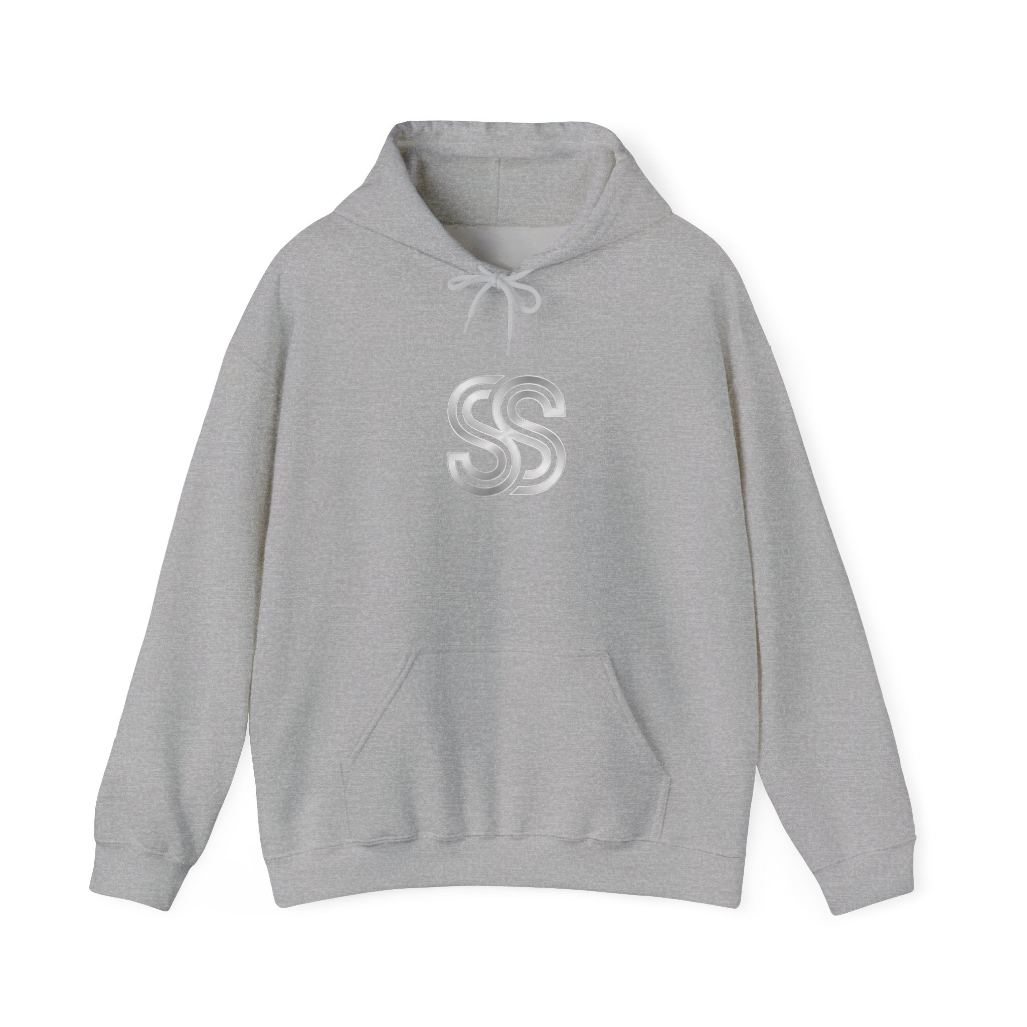 Minimal Double S Monogram Hoodie — Subtle Monogram Logo Sweatshirt