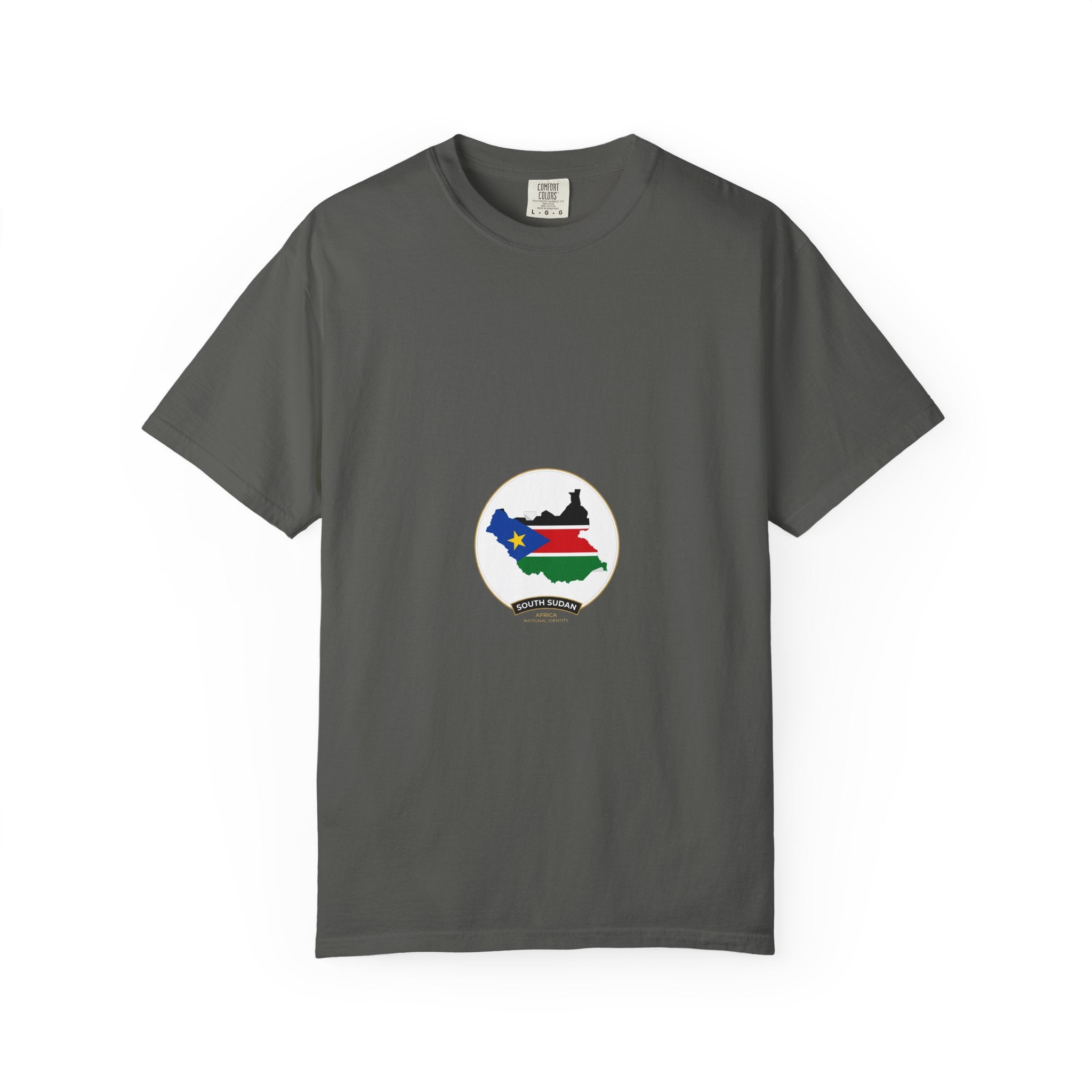 South Sudan Map Flag T-Shirt — Pride Tee with 'South Sudan' Banner