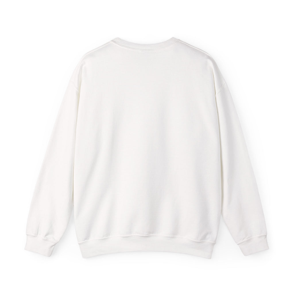 Christian Cross Graphic Sweatshirt — Inspirational Faith Crewneck with Prayer Card Design