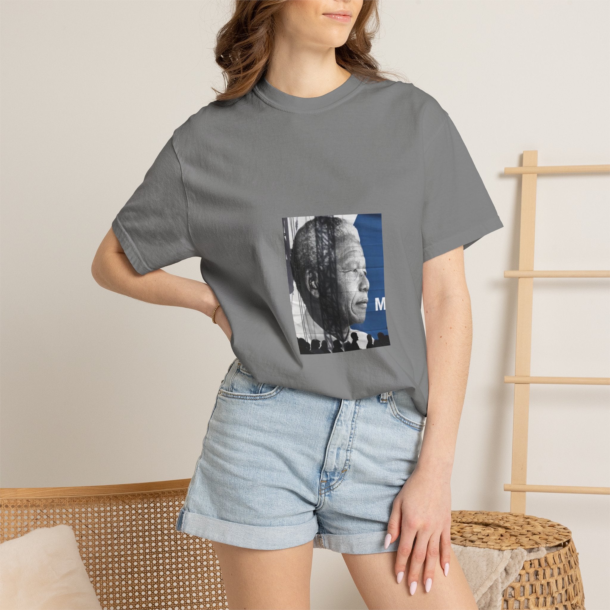 Nelson Mandela Portrait T-Shirt — Inspirational Civil Rights Graphic Tee