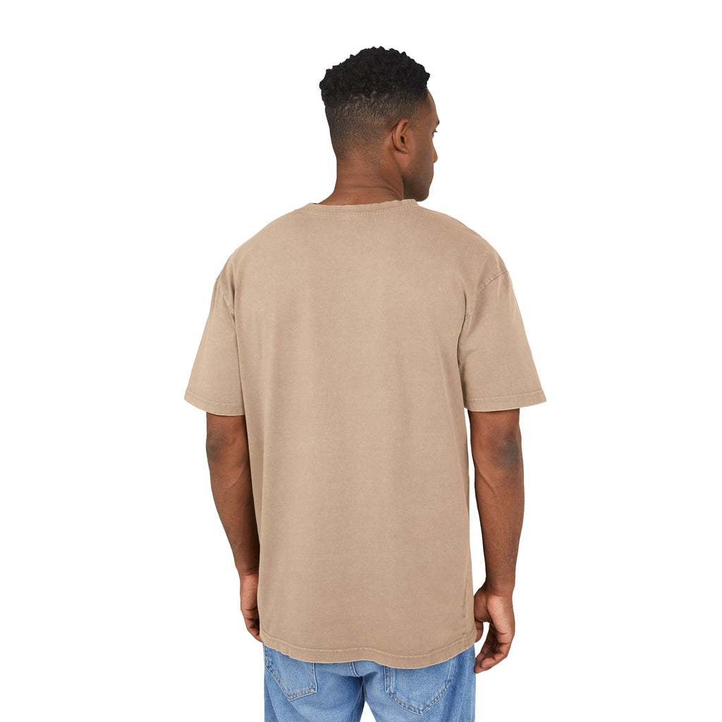 Vintage Arcade '7' Pattern Tee — Acid Wash Oversized Graphic T-Shirt