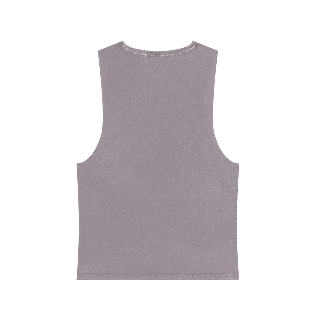 Cross Quartet Stonewash Tank Top — Minimal Christian Cross Graphic