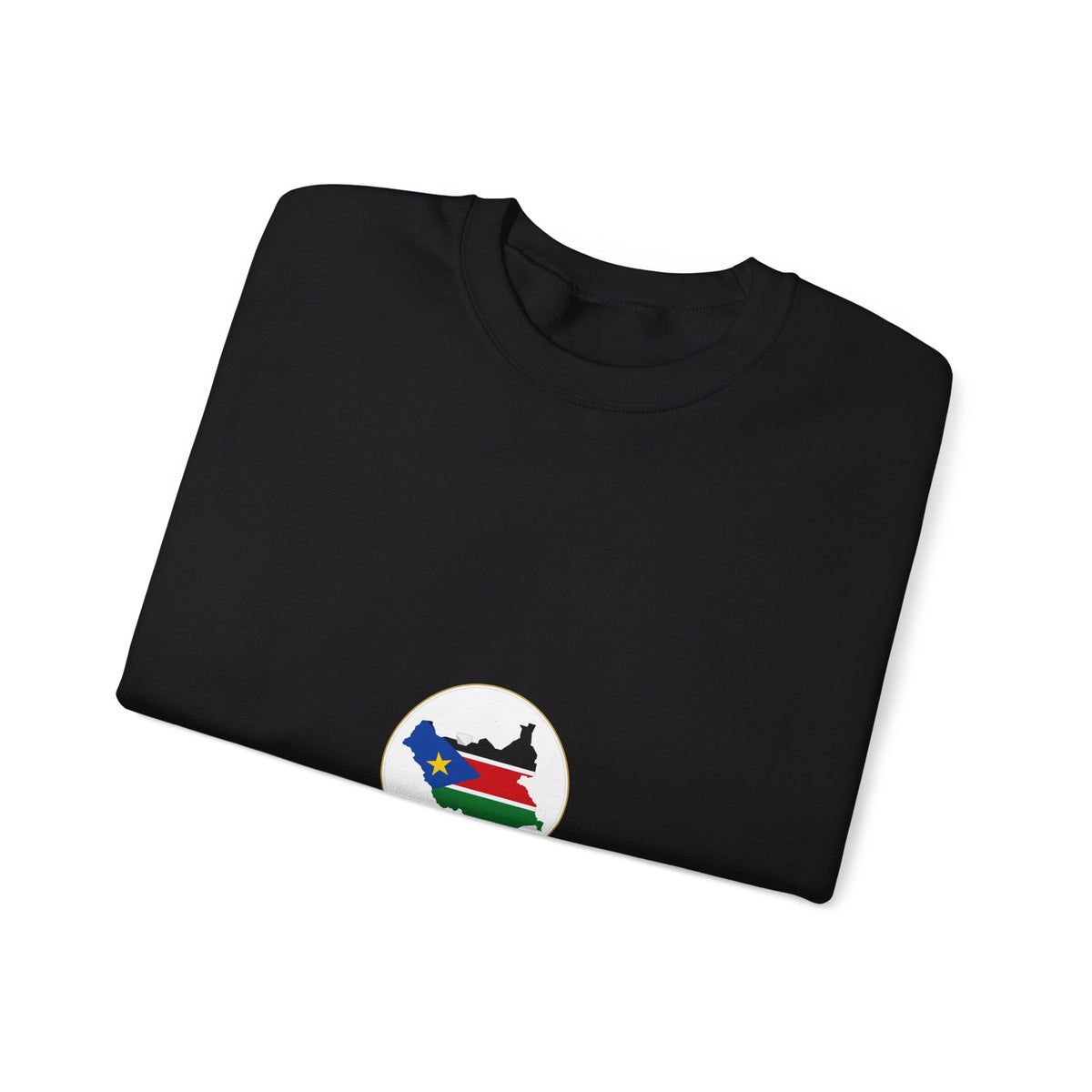 South Sudan Map Flag Crewneck Sweatshirt — South Sudan Pride Graphic Crewneck
