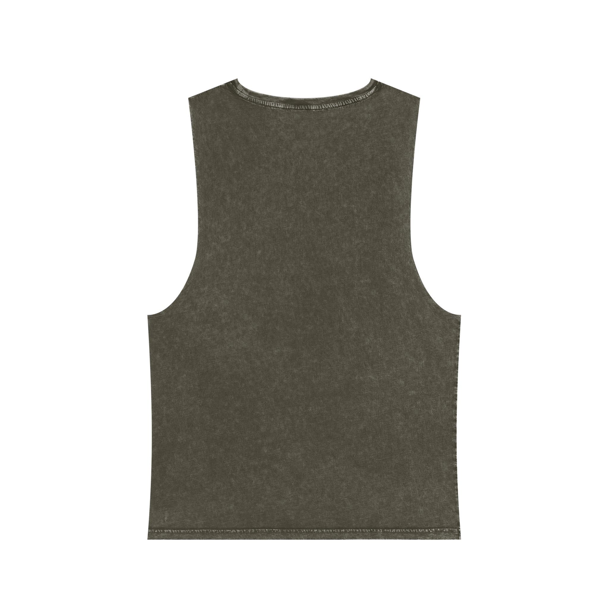 Cross Quartet Stonewash Tank Top — Minimal Christian Cross Graphic
