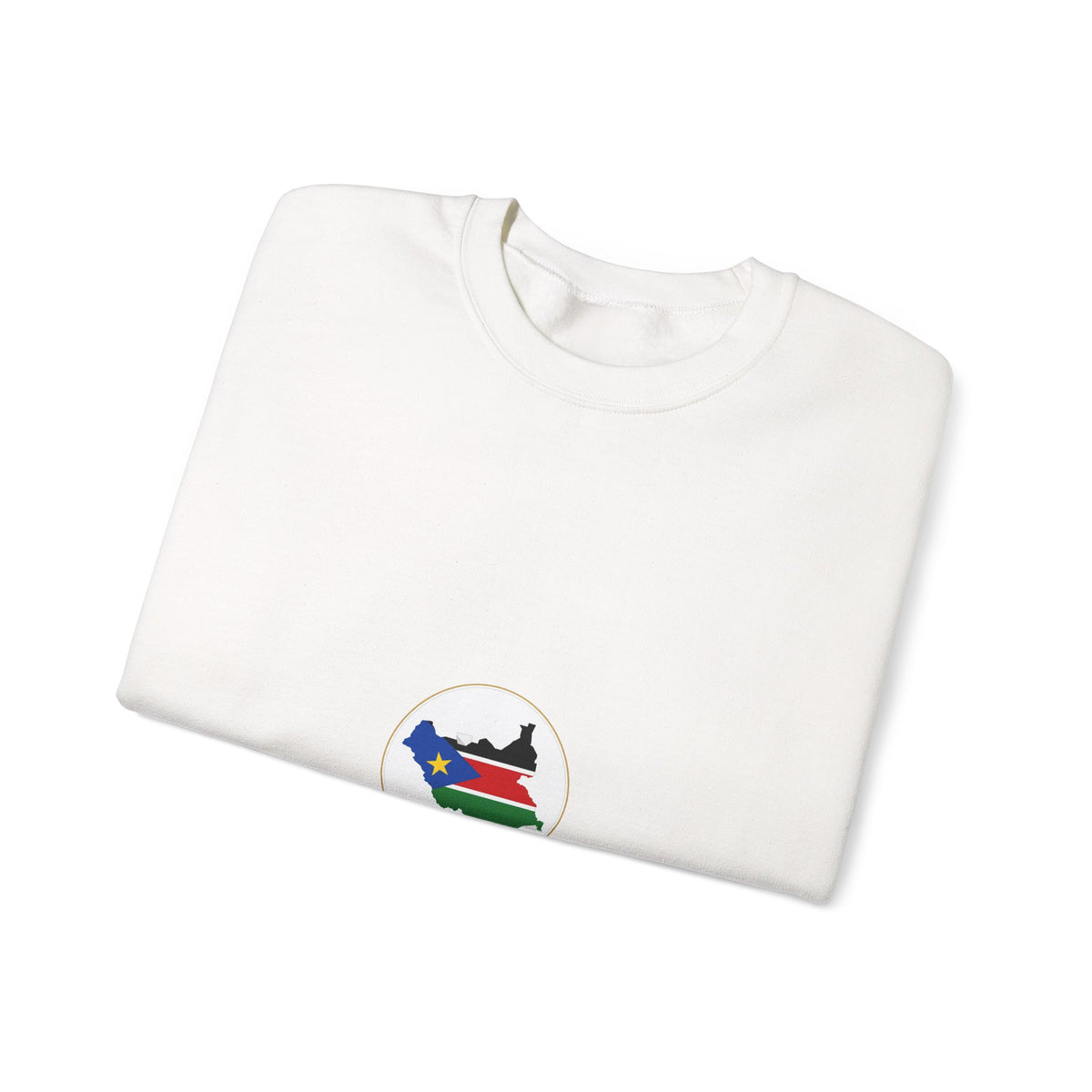 South Sudan Map Flag Crewneck Sweatshirt — South Sudan Pride Graphic Crewneck