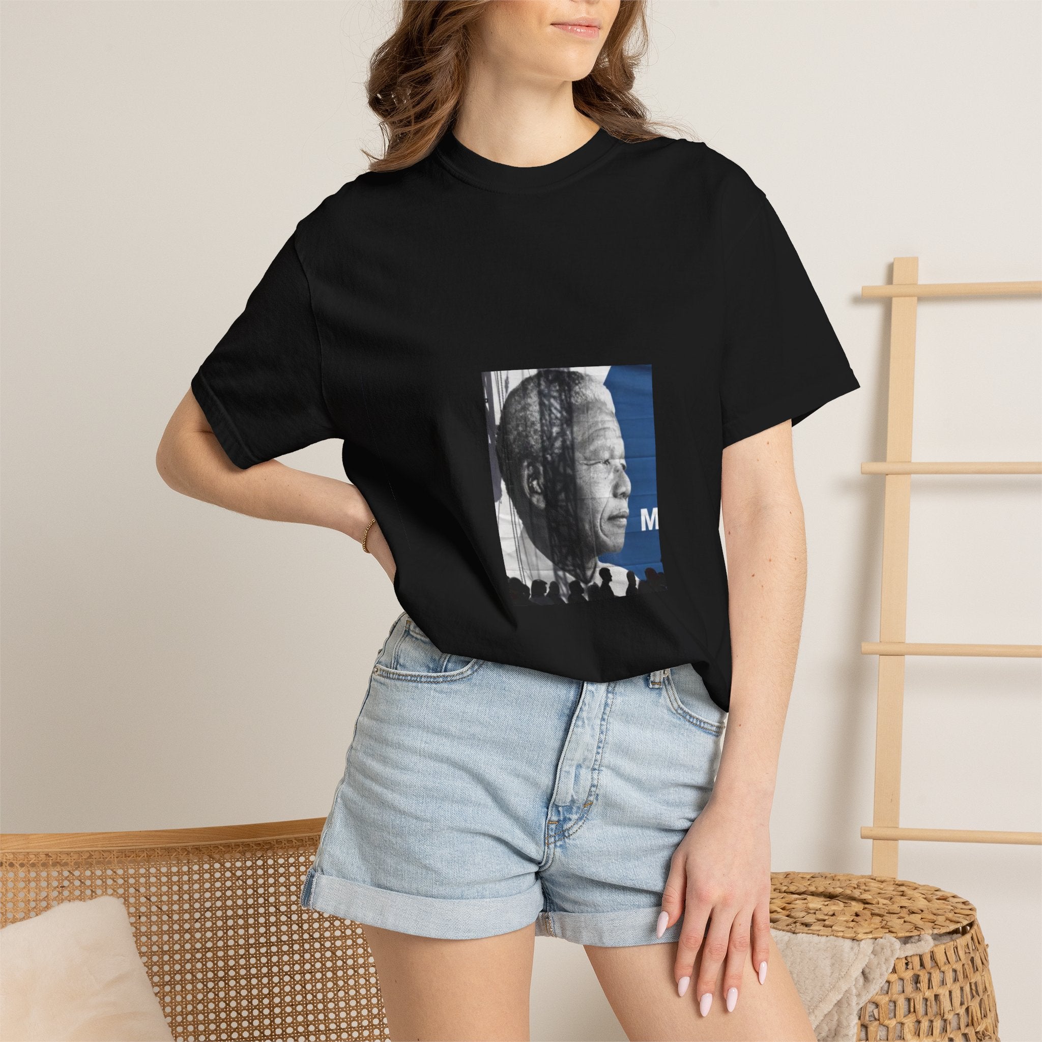 Nelson Mandela Portrait T-Shirt — Inspirational Civil Rights Graphic Tee